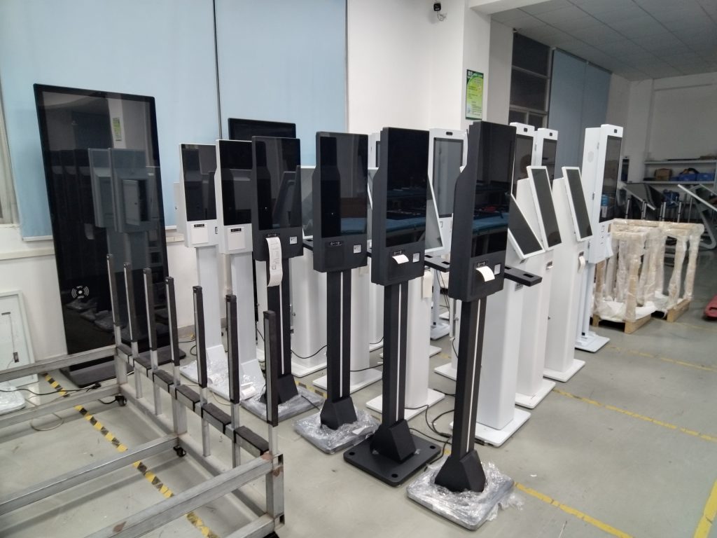 Wall-mounted desktop and floor-standing restaurant kiosk formats