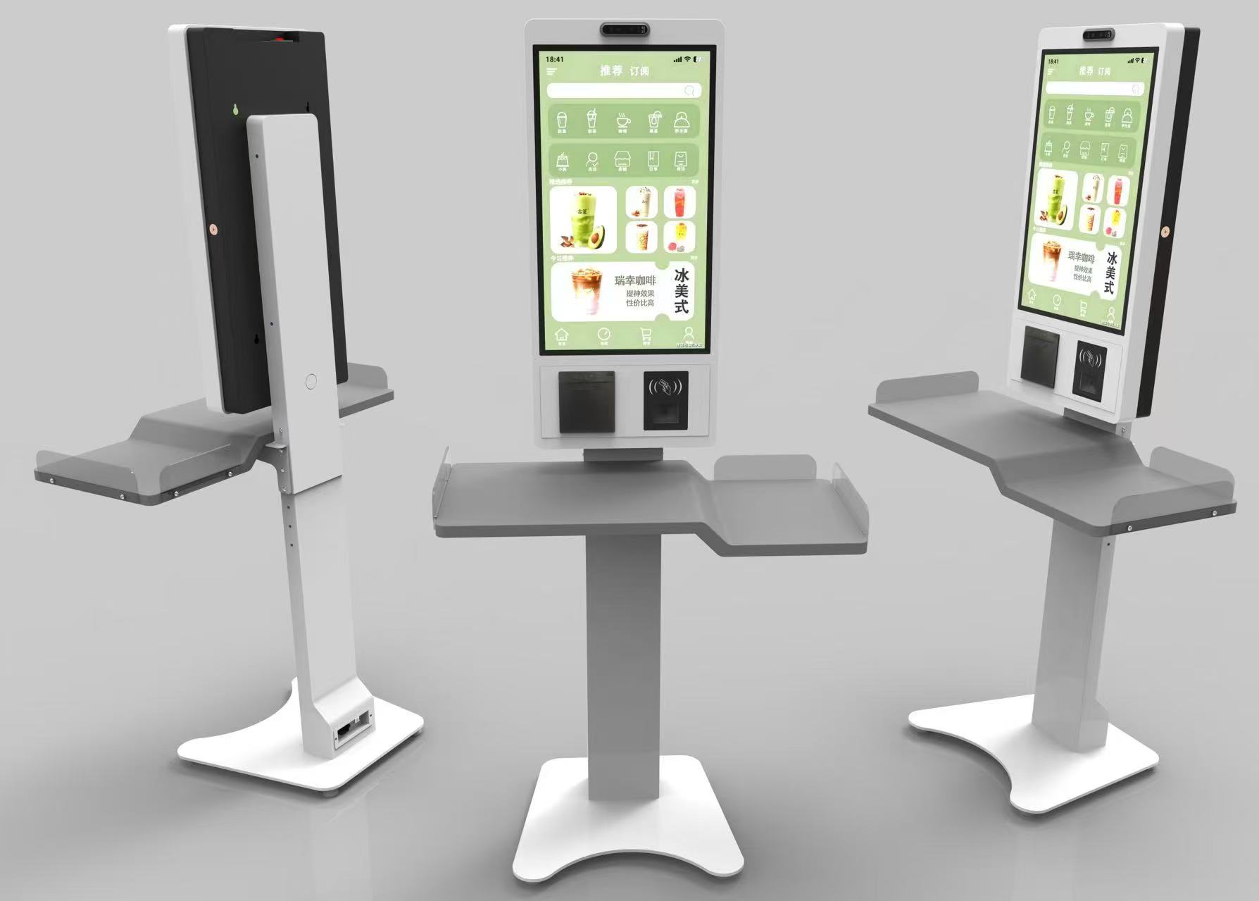 smart cafeteria kiosk in a practical service environment