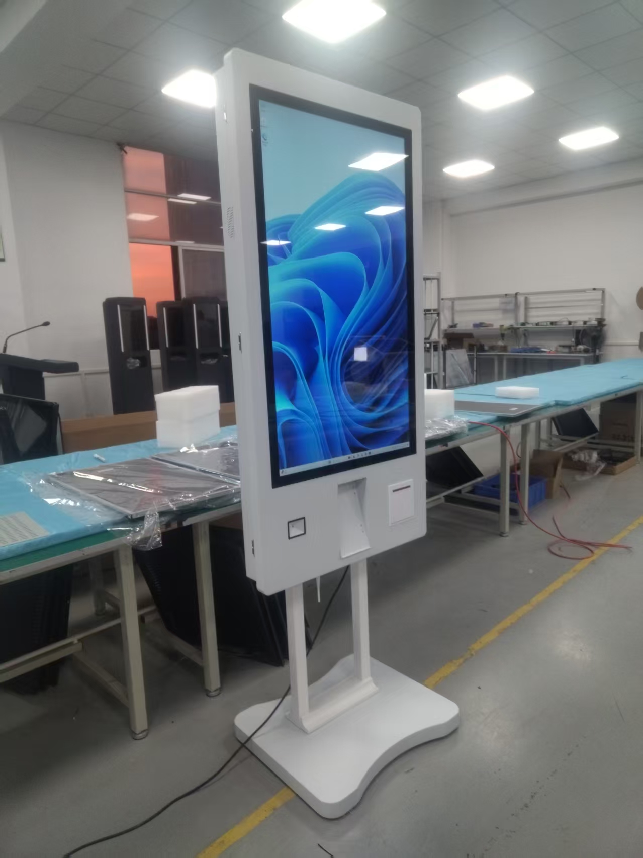 self ordering kiosk workflow interface and hardware configuration
